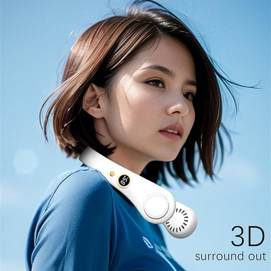 Neckband Fan Rechargeable USB Mini Bladeless Fan - Jitechnical Shop