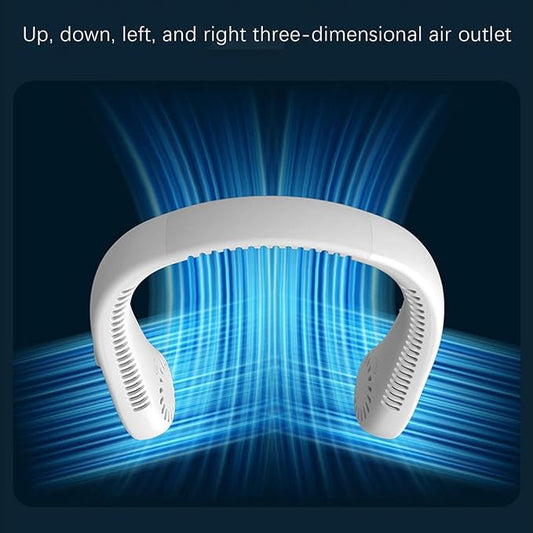 Neckband Fan Rechargeable USB Mini Bladeless Fan - Jitechnical Shop
