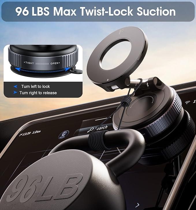 Magnetic Phone Holder – Ultra-Stable 360° Rotation Mount - Jitechnical Shop