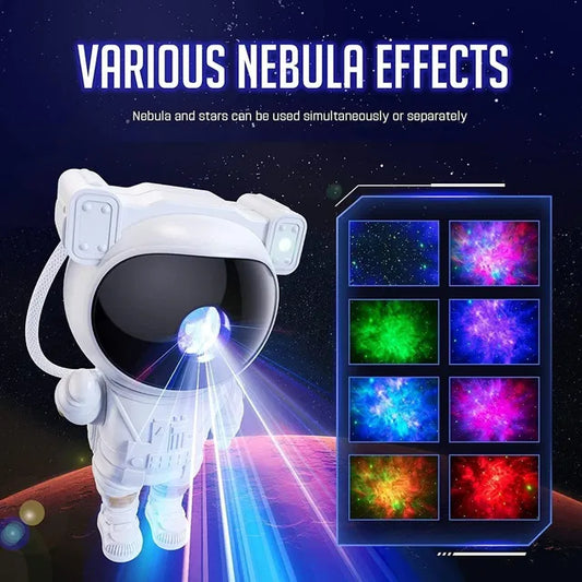 Astronaut Galaxy Projector - 360 Magnetic Head Rotation, Remote Control - Jitechnical Shop